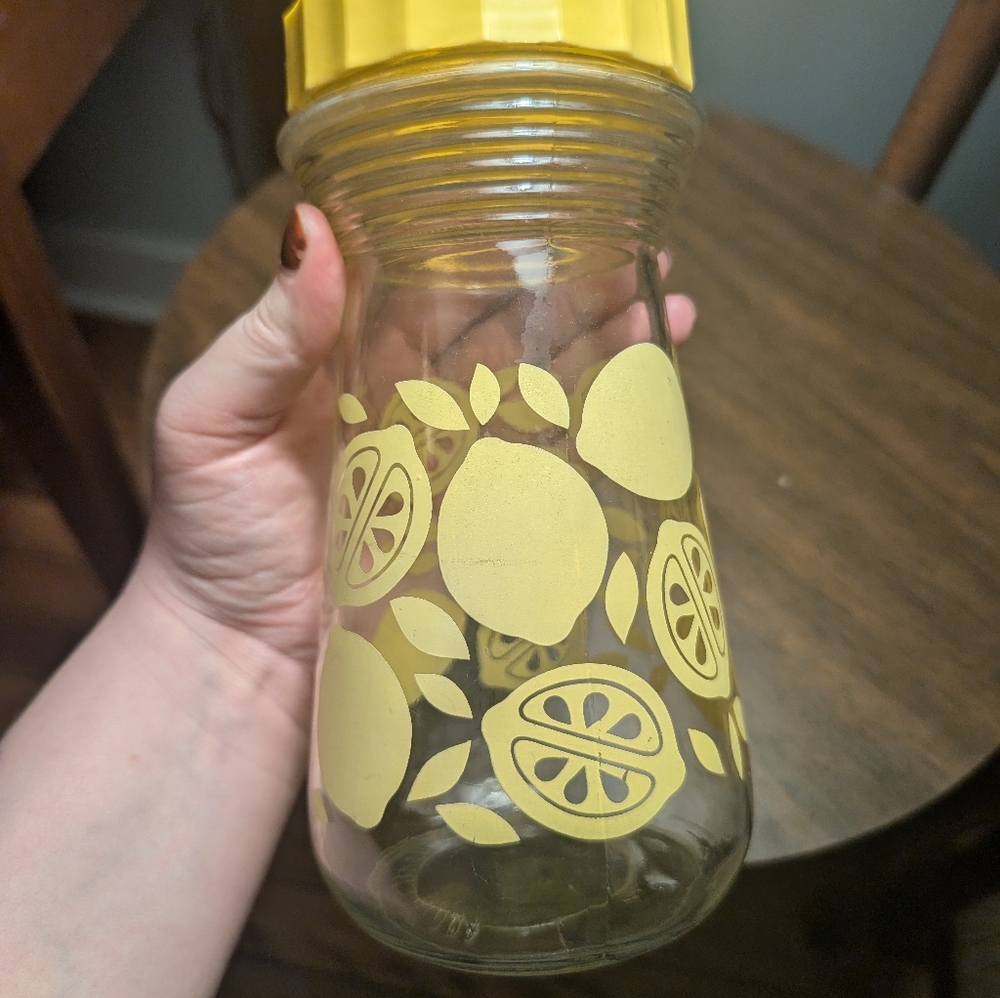Vintage Glass Lemonade Pitcher - Picture 4 of 8